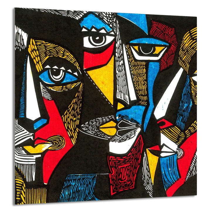 Üveg konyhai panel 60x65 cm, TMK ArtDeko, Pop Art design, multifunkcionális, magas hőmérsékletnek ellenálló