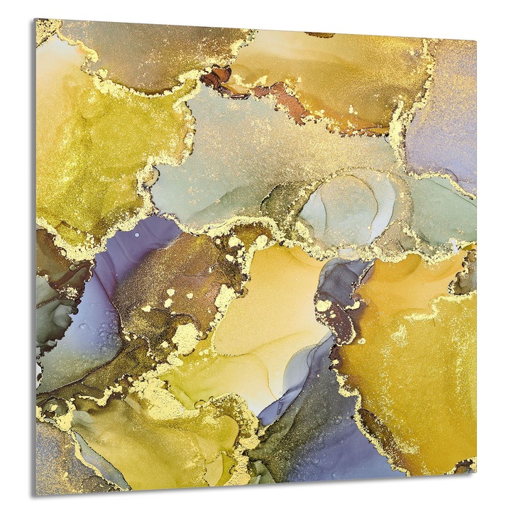 Üveg konyhai hátlap 60x65 cm, TMK ArtDeko, márvány, védelem, edénytartó