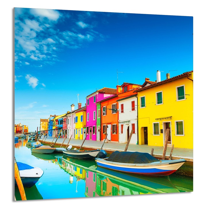 TMK ArtDeko Üveg konyhai hátfal 60x65cm, védelem, edénytartó, többszínű