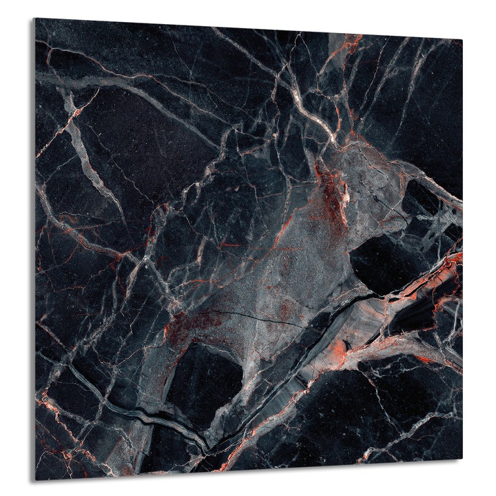 Üveg konyhai hátlap 60x65 cm, TMK ArtDeko, márvány, védelem, edénytartó