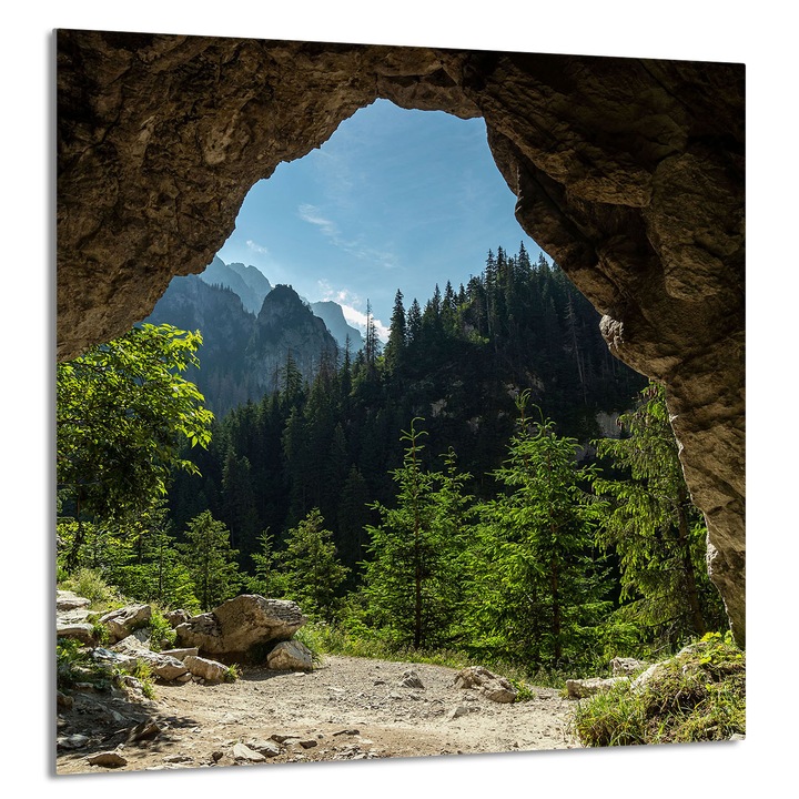 Panou de protectie din sticla pentru plita TMK ArtDeko 60x65cm, multifunctional