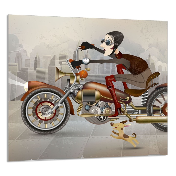 TMK ArtDeko konyhai üvegpanel 65x60cm, védelem, edénytartó, többszínű