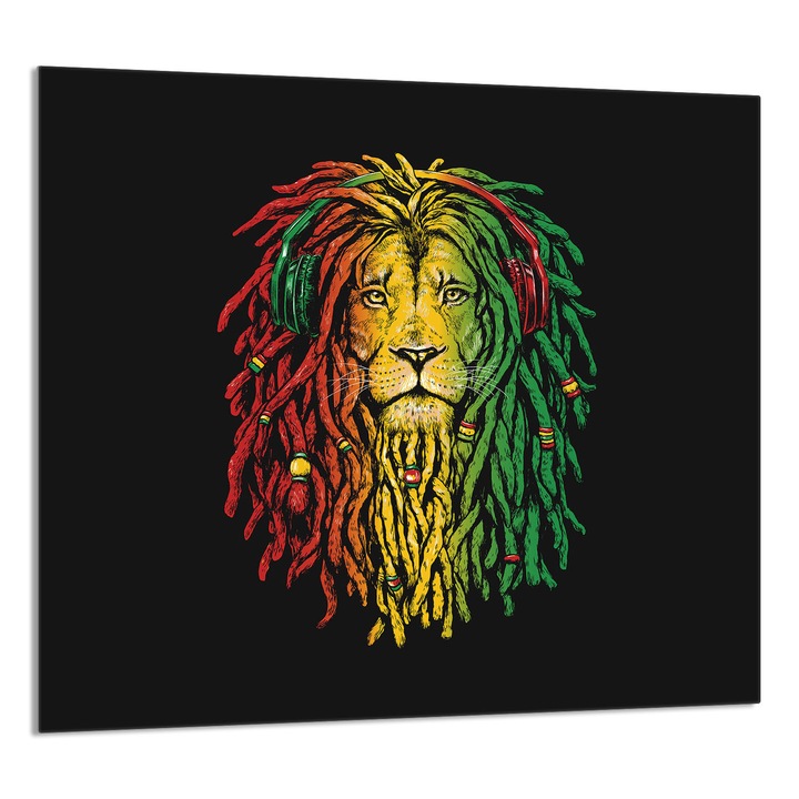 TMK ArtDeko konyhai üvegpanel 65x60 cm, védelem, edénytartó, többszínű