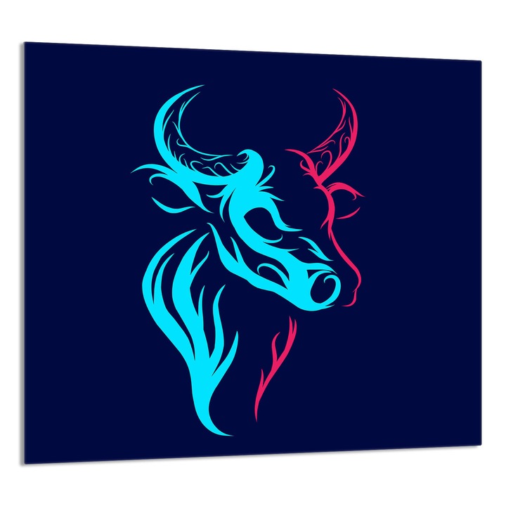 TMK ArtDeko konyhai üvegpanel 65x60cm, védelem, edénytartó, többszínű