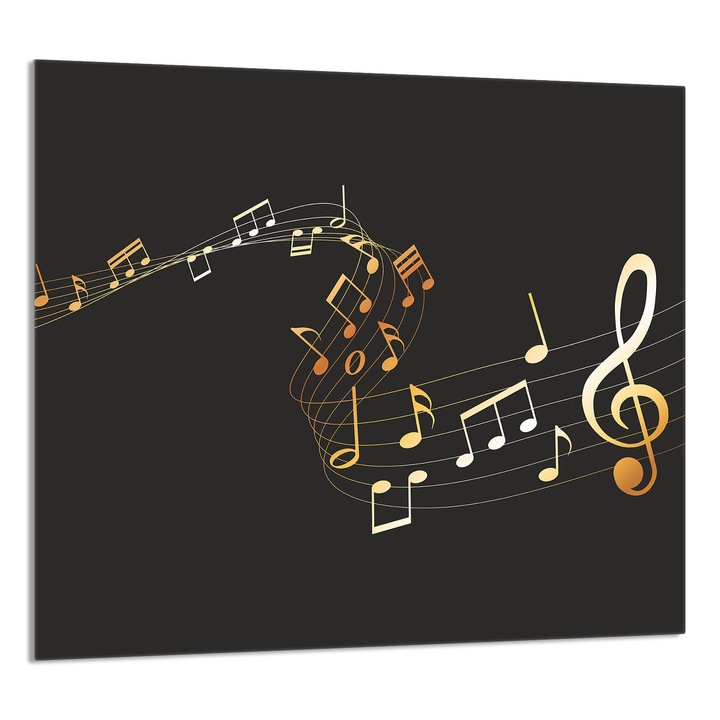 TMK ArtDeko konyhai üvegpanel 65x60cm, védelem, edénytartó, többszínű