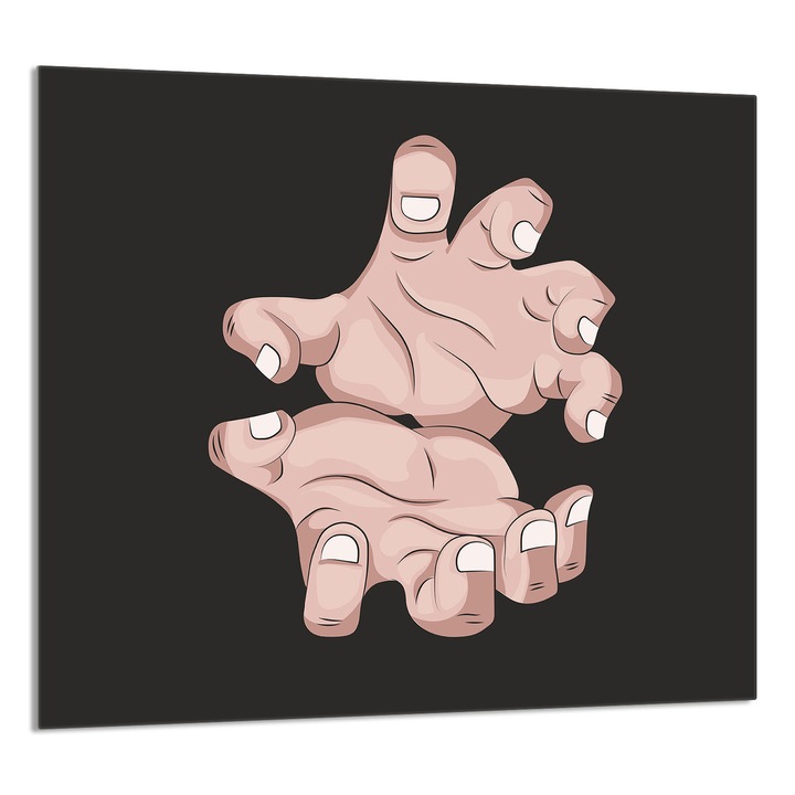 TMK ArtDeko konyhai üvegpanel 65x60cm, védelem, edénytartó, többszínű