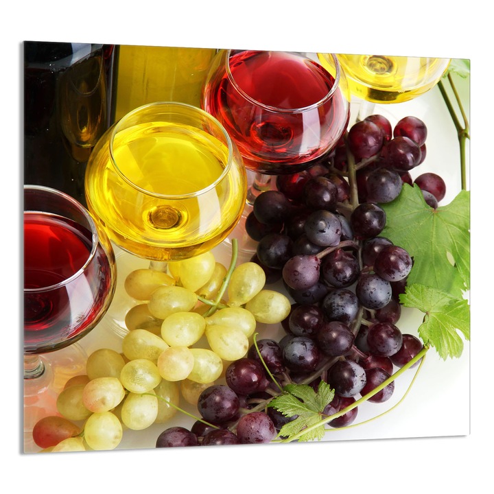 TMK ArtDeko Üveg konyhai hátlap 65x60cm, védelem, edénytartó, modern design, többszínű