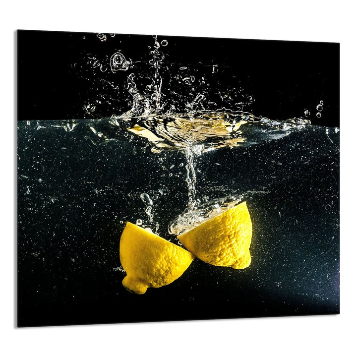 TMK ArtDeko 65x60 cm konyhai üvegpanel, citrus design, multifunkcionális