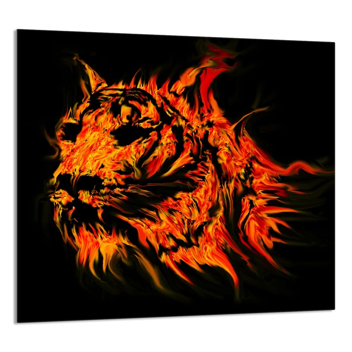 TMK ArtDeko konyhai üvegpanel 65x60cm, védelem, modern design