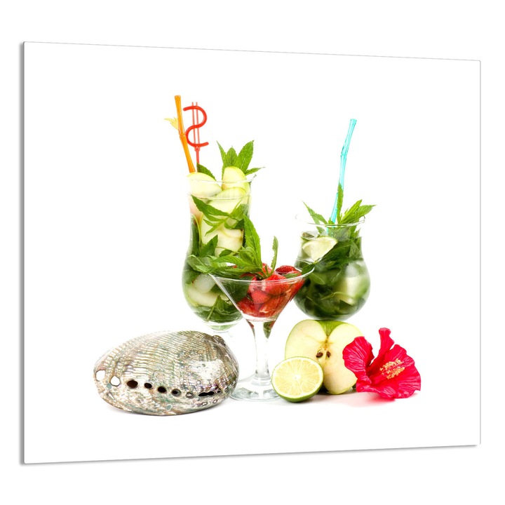 TMK ArtDeko konyhai üvegpanel 65x60 cm, gyümölcs design, multifunkcionális