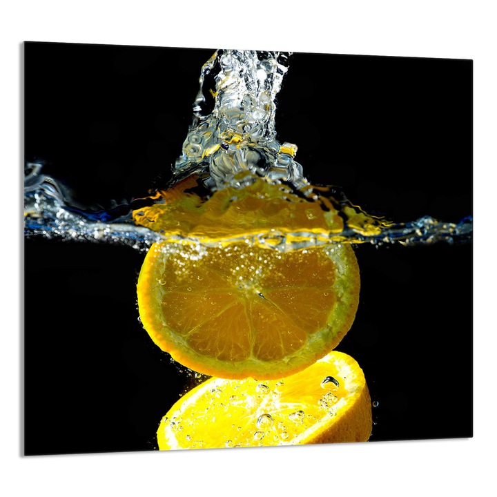 TMK ArtDeko 65x60 cm konyhai üvegpanel, citrus design, multifunkcionális