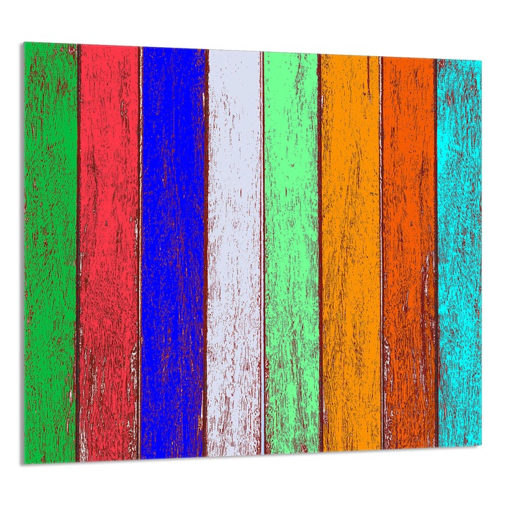 TMK ArtDeko 65x60cm üveg konyhai panel, színes, többfunkciós