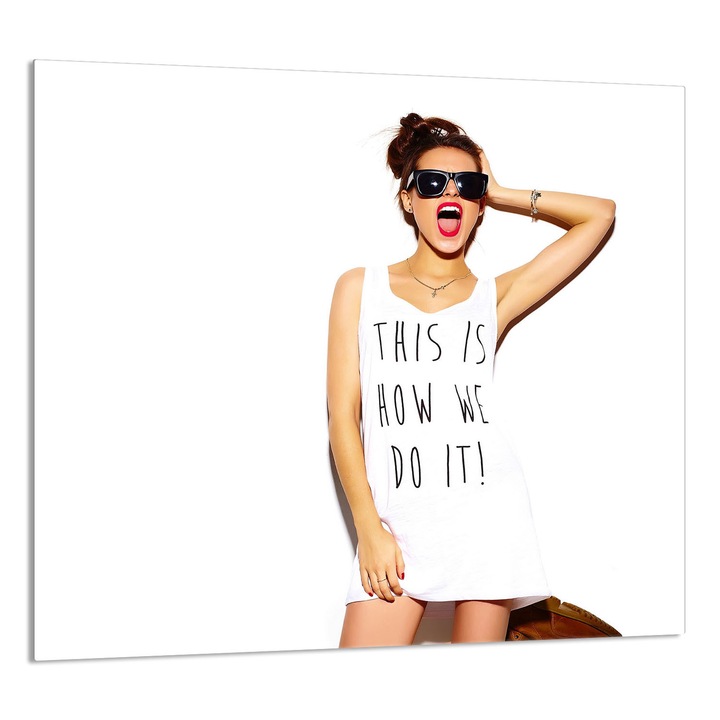 TMK ArtDeko Üveg konyhai hátlap 65x60cm, védelem, edénytartó