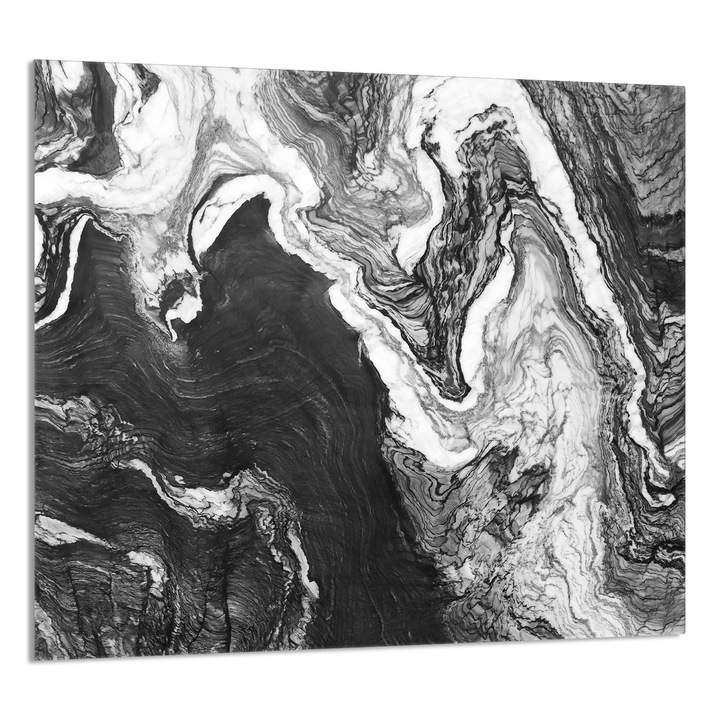 TMK ArtDeko 65x60cm konyhai üvegpanel, márvány, multifunkcionális