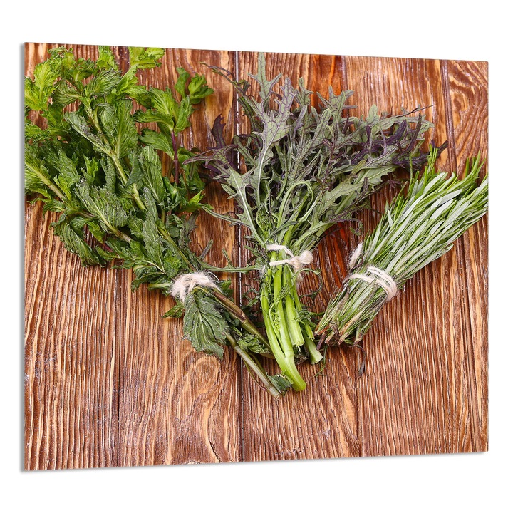 TMK ArtDeko Üveg konyhai hátfal 65x60cm, modern design, szennyeződés elleni védelem, többszínű