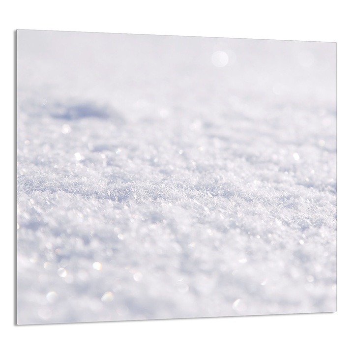 TMK ArtDeko 65x60 cm, fehér, többfunkciós üveg konyhai panel