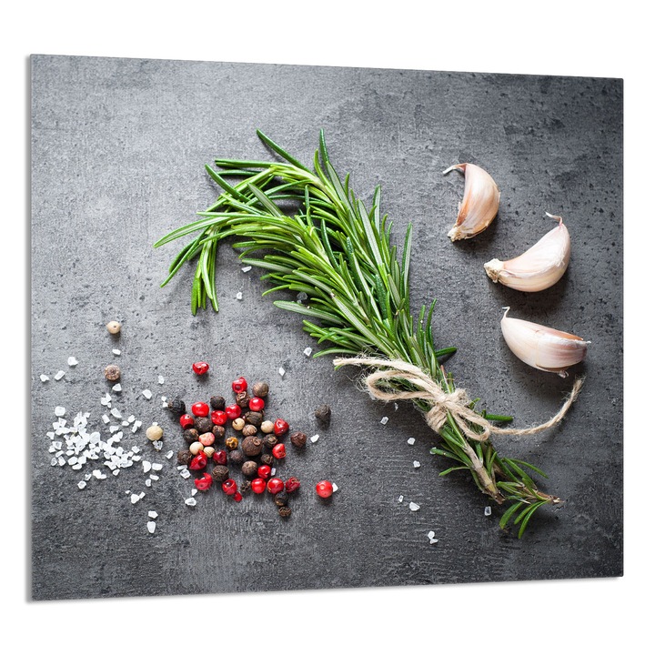 TMK ArtDeko konyhai üvegpanel 65x60cm, védelem, edénytartó, többszínű