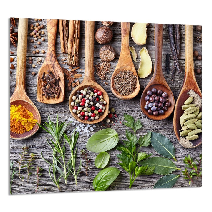 TMK ArtDeko konyhai üvegpanel 65x60cm, védelem, edénytartó, többszínű