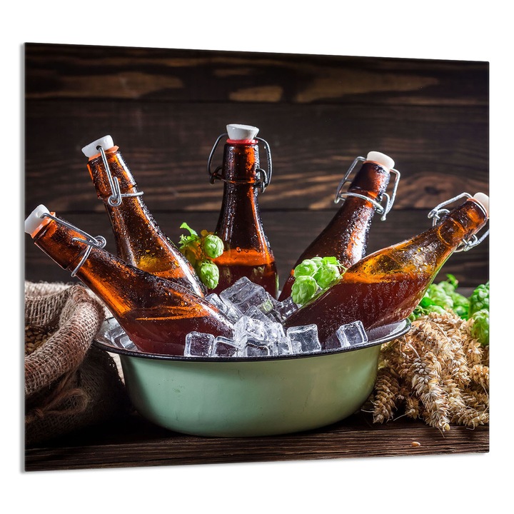 TMK ArtDeko konyhai üvegpanel 65x60cm, védelem, edénytartó, többszínű