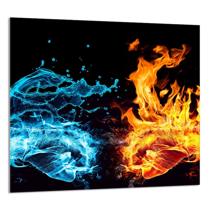 Üvegpanel konyhába TMK ArtDeko 65x60cm, védelem, edénytartó, többszínű