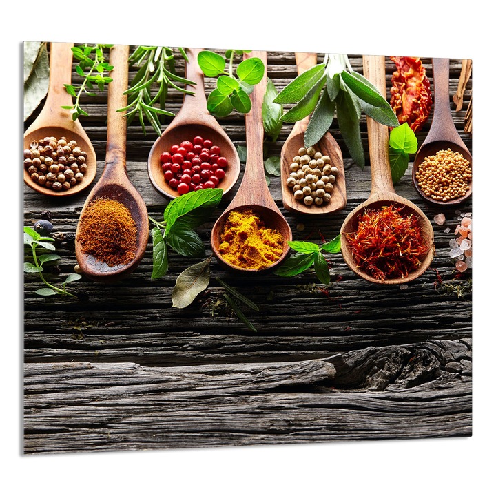 TMK ArtDeko konyhai üvegpanel 65x60cm, védelem, edénytartó, többszínű