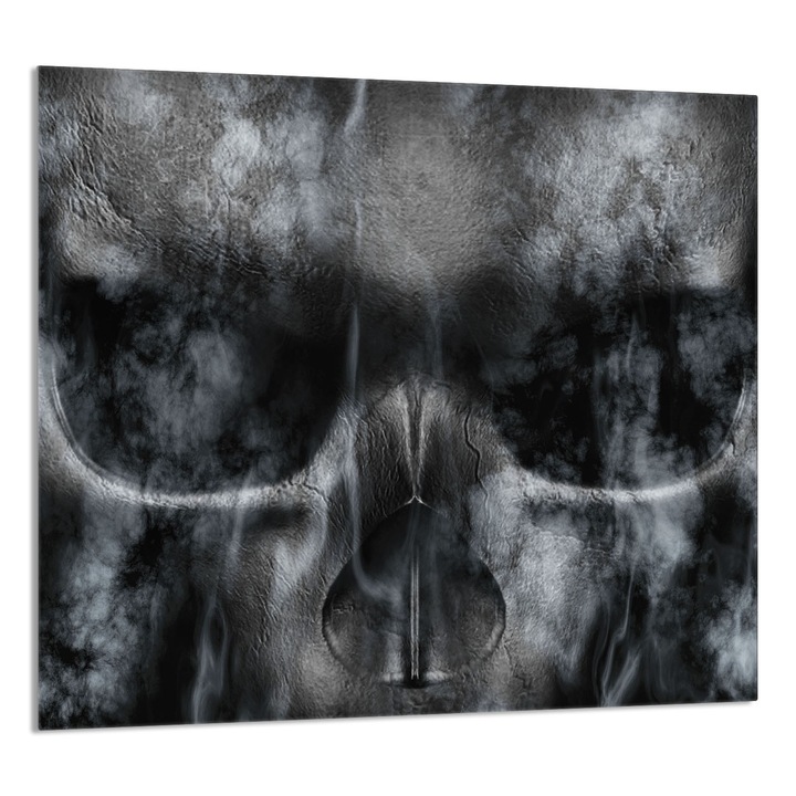 Üvegpanel konyhába TMK ArtDeko 65x60cm, koponya design, többfunkciós