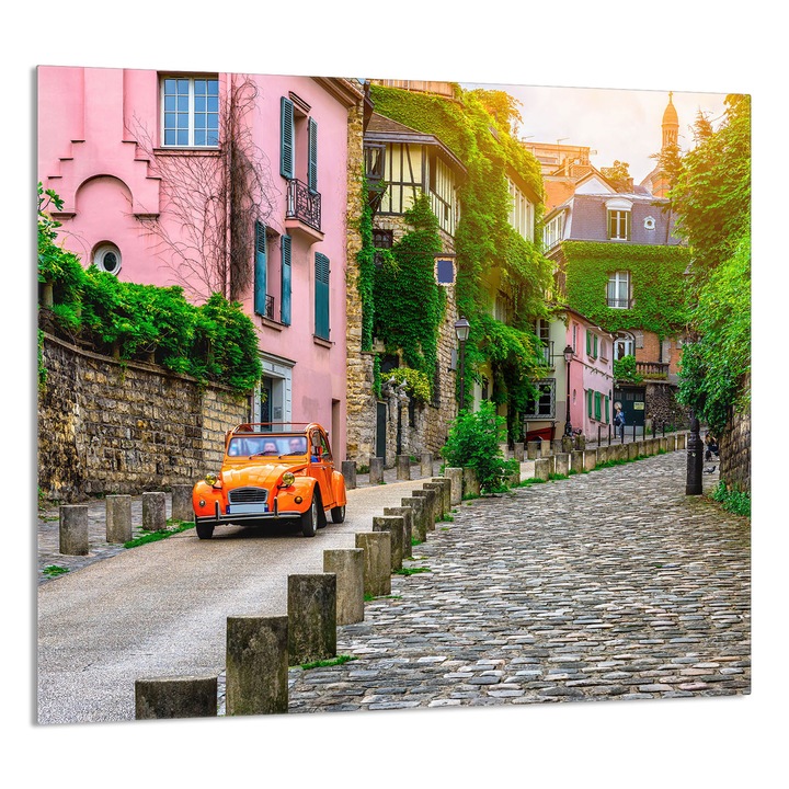 TMK ArtDeko Üveg konyhai hátfal 65x60 cm, védelem, edénytartó, többszínű