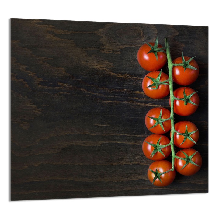 TMK ArtDeko Üveg panel konyhába 65x60cm, paradicsom design, multifunkcionális