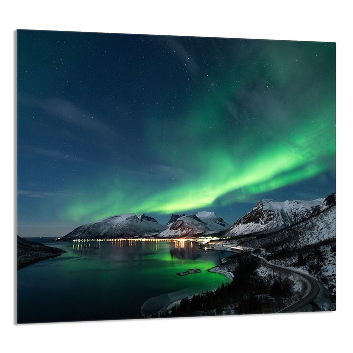 TMK ArtDeko konyhai üvegpanel 65x60cm, védelem, többszínű