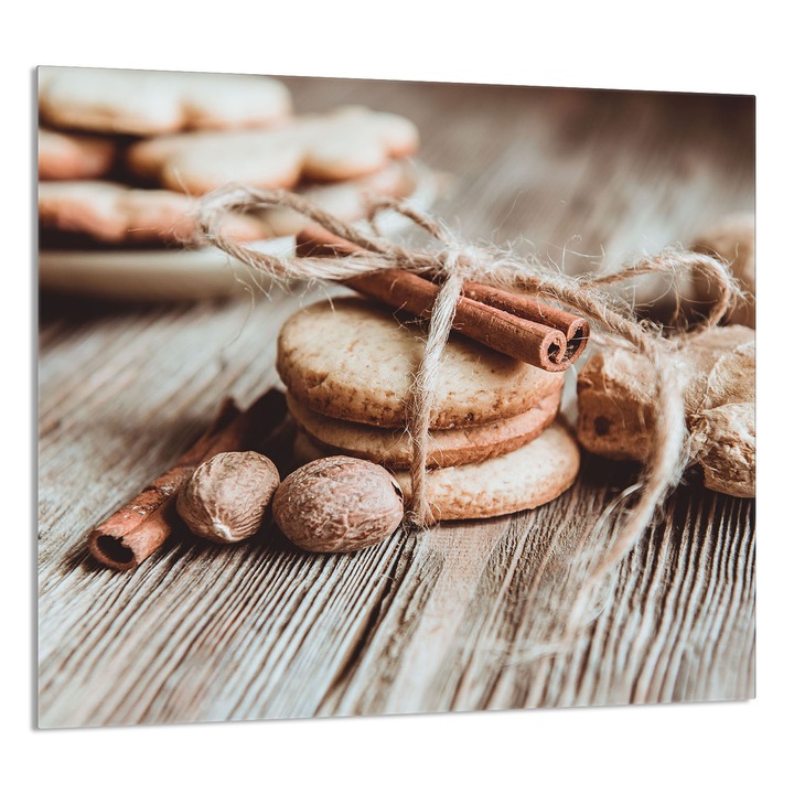 TMK ArtDeko Üveg konyhai hátfal, 65x60cm, védelem, modern design, többszínű