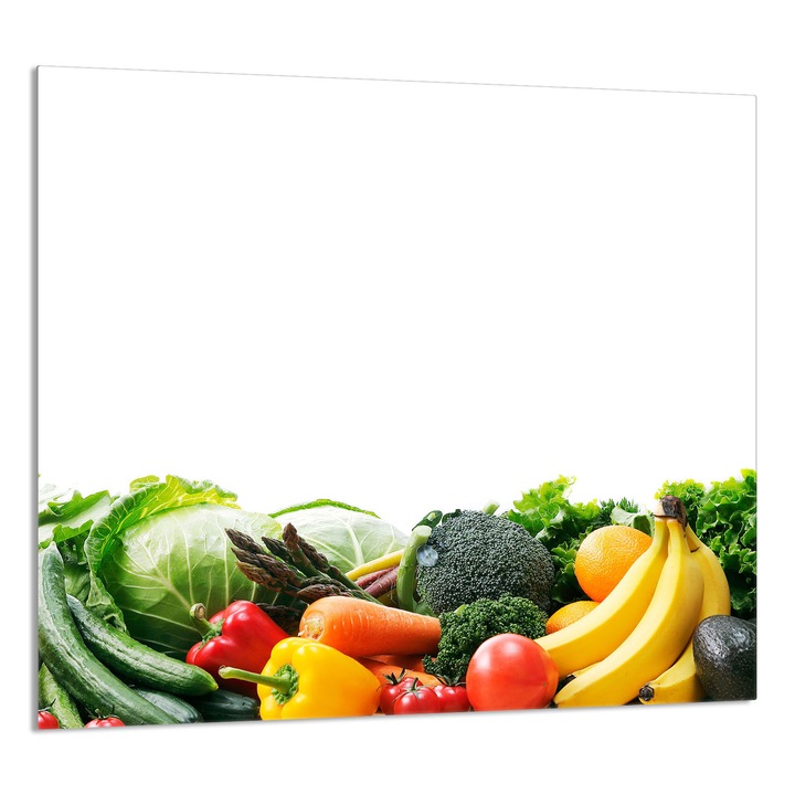 TMK ArtDeko konyhai üveg hátfal 65x60cm, védelem, edénytartó, többszínű