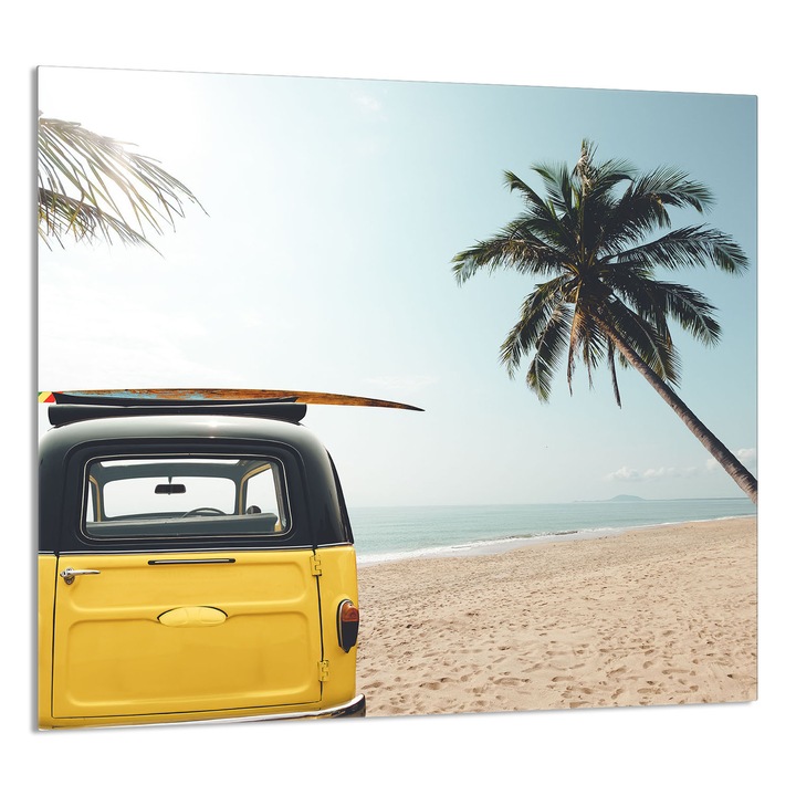 TMK ArtDeko Üveg konyhai hátlap 65x60 cm, védelem, többszínű