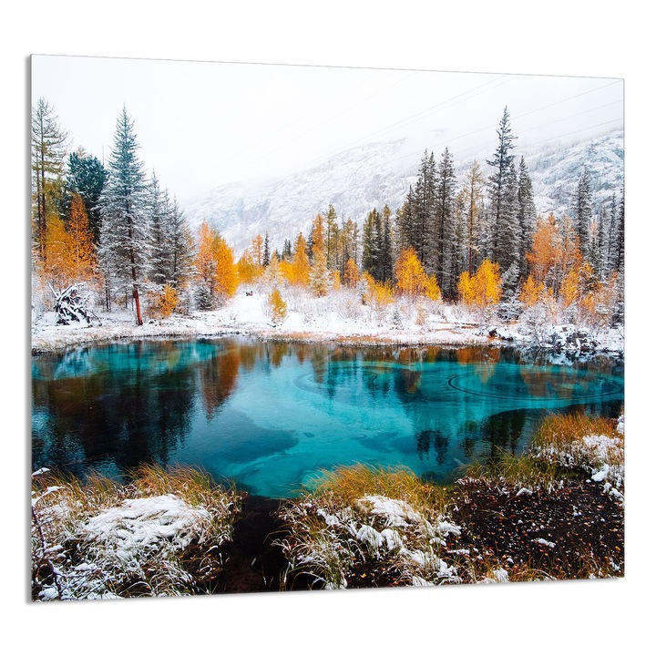 TMK ArtDeko Üveg konyhai panel 65x60cm, védelem, többszínű