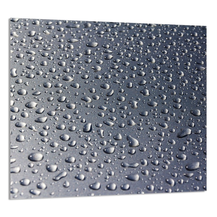 TMK ArtDeko Üveg konyhai hátlap 65x60cm, védelem, Szürke