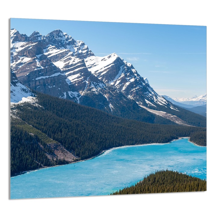 TMK ArtDeko Üveg konyhai hátfal 65x60 cm, védelem, edénytartó, többszínű