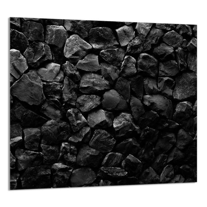 TMK ArtDeko Üveg konyhai panel 65x60cm, védelem, szürke