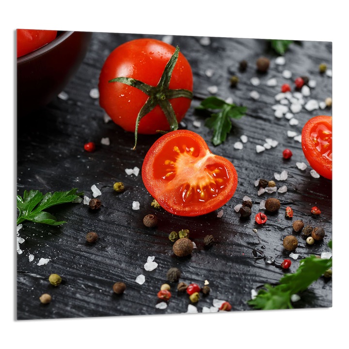 TMK ArtDeko Üveg konyhai hátfal 65x60cm, védelem, modern design, többszínű