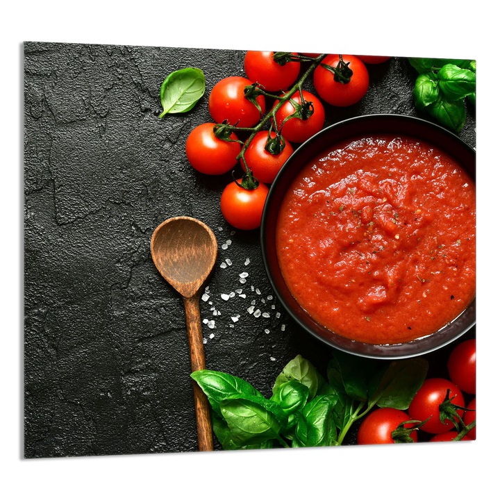 Üvegpanel konyhába TMK ArtDeko 65x60cm, védelem, edénytartó, többszínű