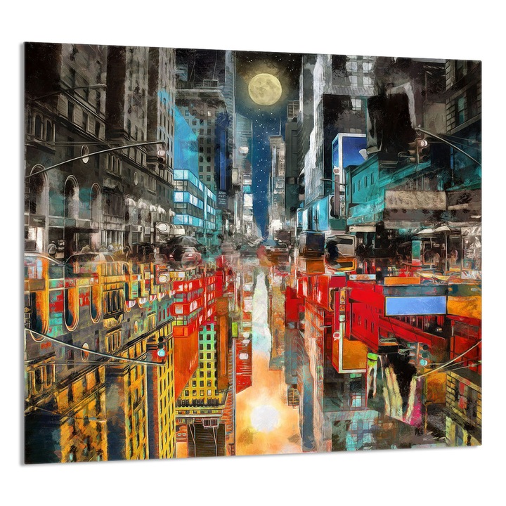 TMK ArtDeko Üveg konyhai hátfal 65x60cm, védelem, edénytartó, modern design