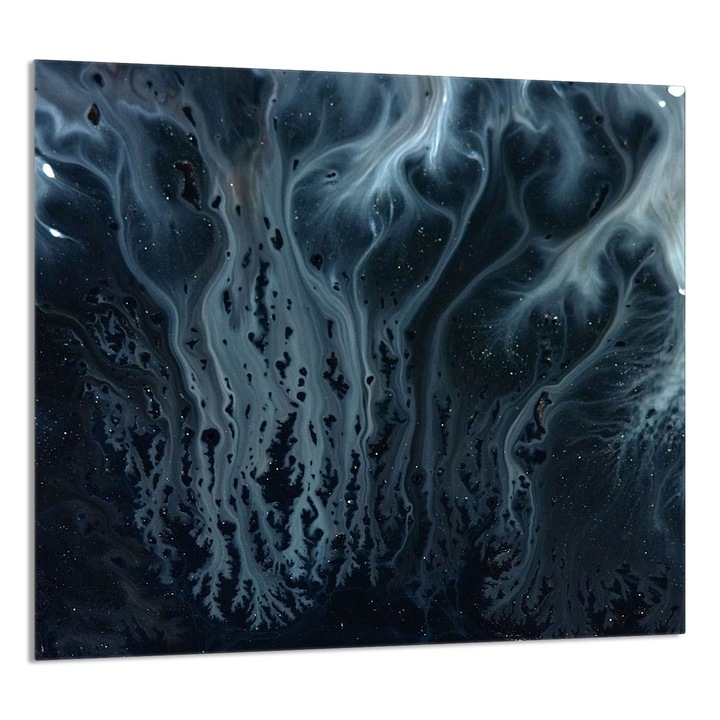 TMK ArtDeko konyhai üvegpanel 65x60cm, márvány, multifunkcionális, szennyeződés elleni védelem