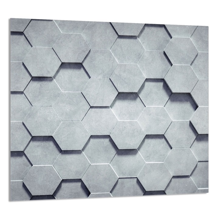 TMK ArtDeko Üveg konyhai hátfal 65x60cm, védelem, edénytartó, modern design