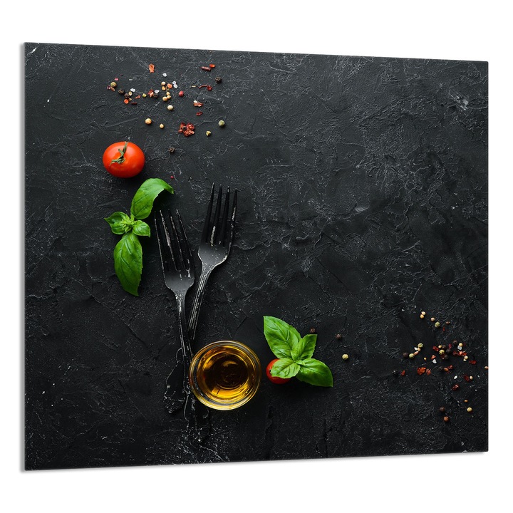 TMK ArtDeko Üveg konyhai hátfal 65x60cm, márvány mintás, multifunkcionális