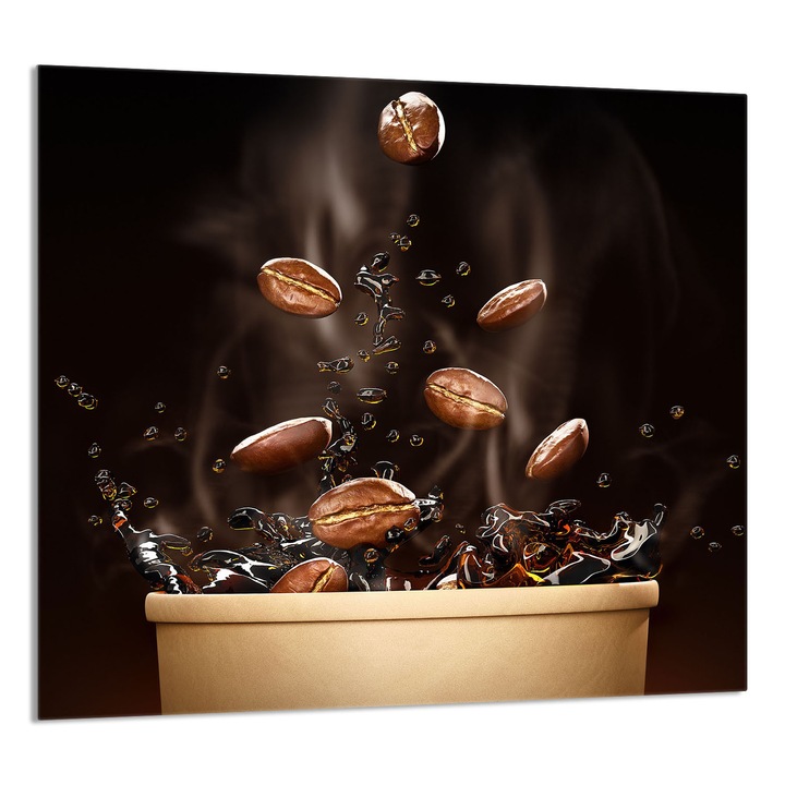 TMK ArtDeko konyhai üvegpanel 65x60cm, védelem, edénytartó, többszínű