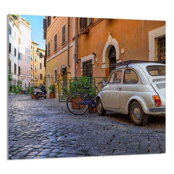 TMK ArtDeko Üveg konyhai hátlap 65x60 cm, védelem, edénytartó, többszínű