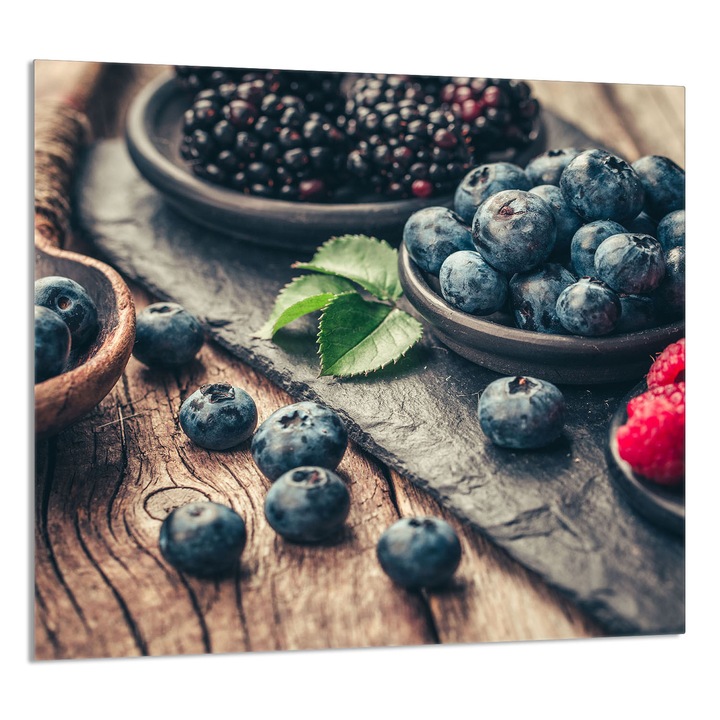 TMK ArtDeko Üveg konyhai panel 65x60 cm, gyümölcs design, multifunkcionális, szennyeződés elleni védelem