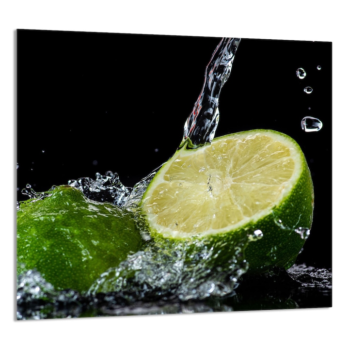 TMK ArtDeko Üveg konyhai hátfal 65x60cm, citrus design, multifunkcionális