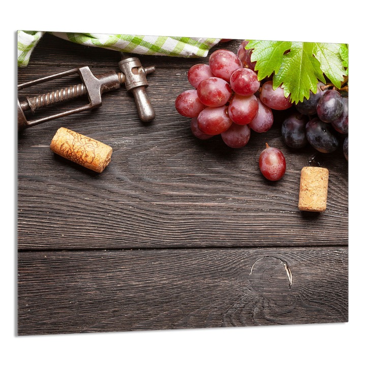 TMK ArtDeko Üveg konyhai hátlap 65x60cm, gyümölcs design, multifunkcionális