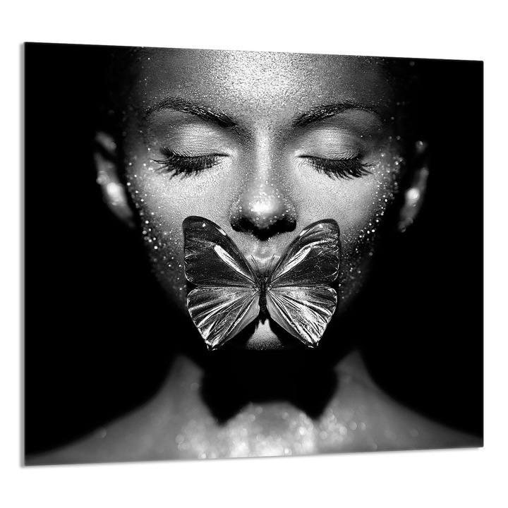 TMK ArtDeko 65x60cm üveg dekorációs tábla konyhába, védelem, többszínű