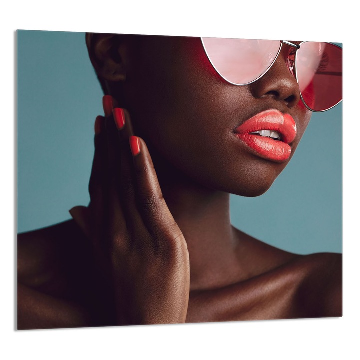 TMK ArtDeko 65x60cm üveg konyhai dekorációs panel, védelem