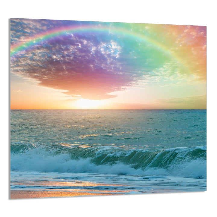 TMK ArtDeko 65x60cm üveg dekorációs lap konyhába, védelem, modern design